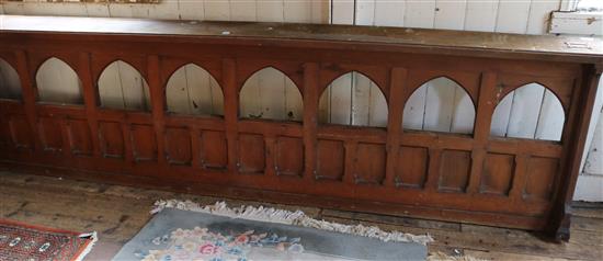 Pine pew frontal